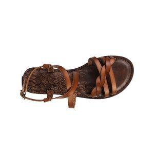 time and tru women’s brown braided sandals shandle